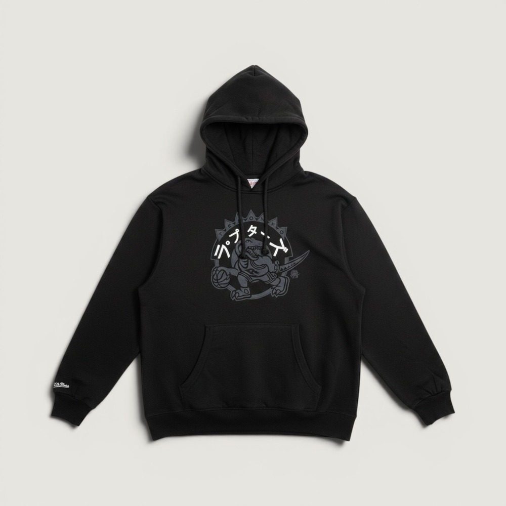 Mitchell & Ness Toronto‎ Raptors Japanese Katakana Hoodie Black XL